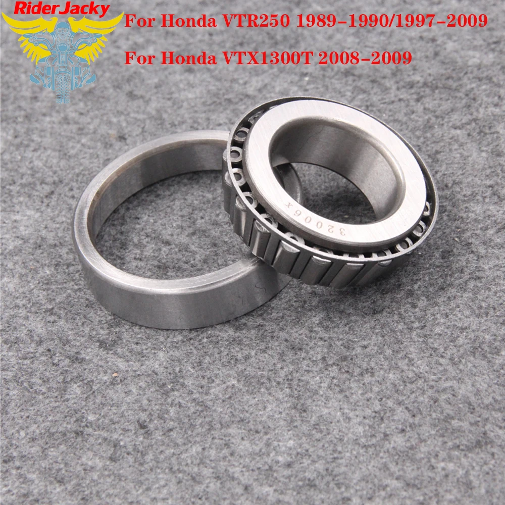 

Motorcycle Steering Head Stem Bearings For Honda VTR250 1989-1990/1997-2009， VTX1300T 2008-2009， Honda VTX1300C 2004-2009