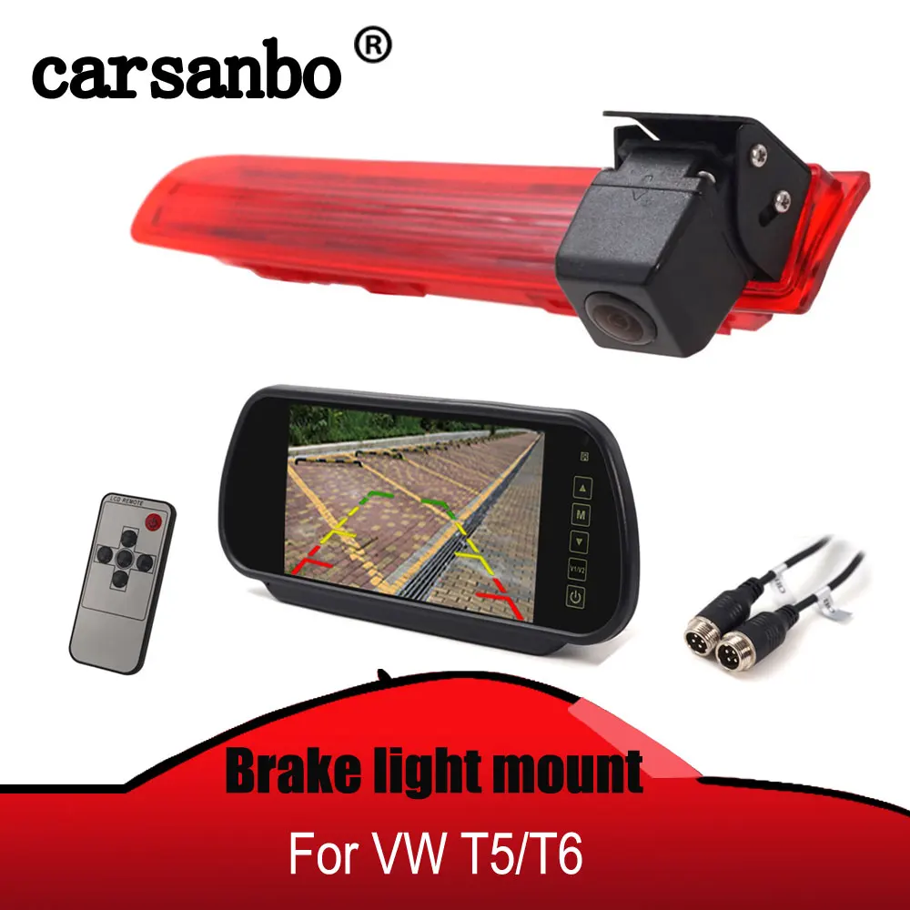 Car Rear View Brake Light Camera for VW T5/T6 Car Reverse Parking Backup Camera with 7 Inch Rearview Mirror Monitor Optional
Car Rear View Brake Light Camera for VW T5/T6 Car Reverse Parking Backup Camera with 7 Inch Rearview Mirror Monitor Optional