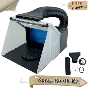 3 LED Foldable Portable Hobby Airbrush Spray Booth Kit Wet Paint System Exhaust Filter Extractor Set for Model Crafts Paint Work
3 LED Foldable Portable Hobby Airbrush Spray Booth Kit Wet Paint System Exhaust Filter Extractor Set for Model Crafts Paint Work