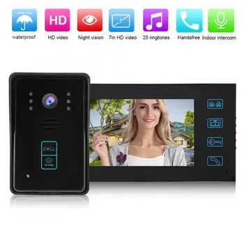 7in Wired Video Doorphone Password Card Remote Control Access System 100-240V Night Doorbell Wired Video Doorphone
7in Wired Video Doorphone Password Card Remote Control Access System 100-240V Night Doorbell Wired Video Doorphone