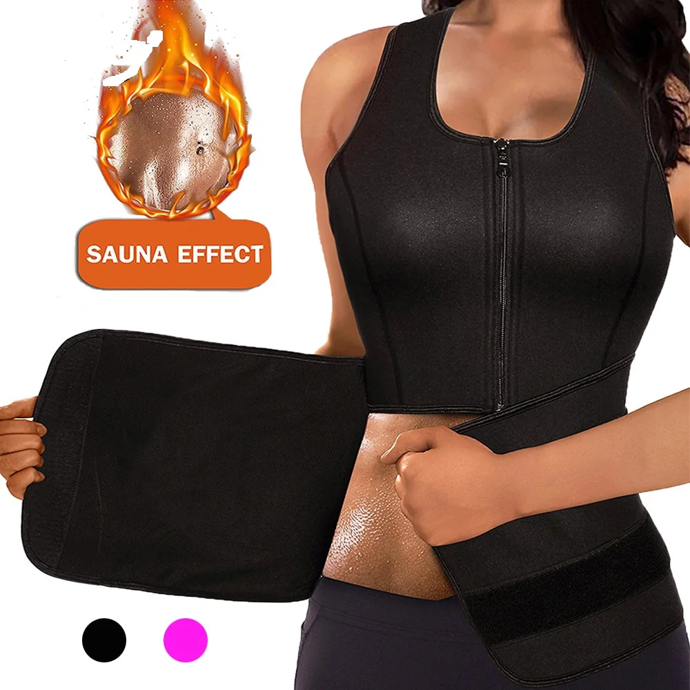 

women Body Shapes Waist Trainer Neoprene Sauna Sweat Vest Slimming Trimmer Fitness Corset Workout Thermo Strap Shapewear New