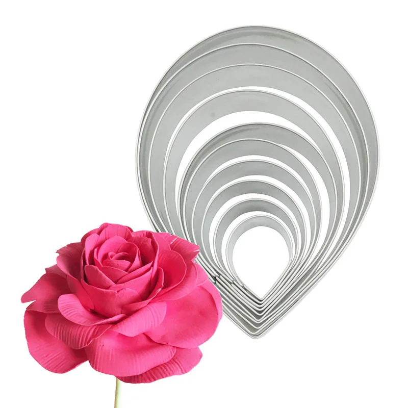 10PCS Rose Petal Cutter Set Rose Shape Green Leaf Fondant Cookie Sugar Tools Molds Moulds Cutting Die
10PCS Rose Petal Cutter Set Rose Shape Green Leaf Fondant Cookie Sugar Tools Molds Moulds Cutting Die
