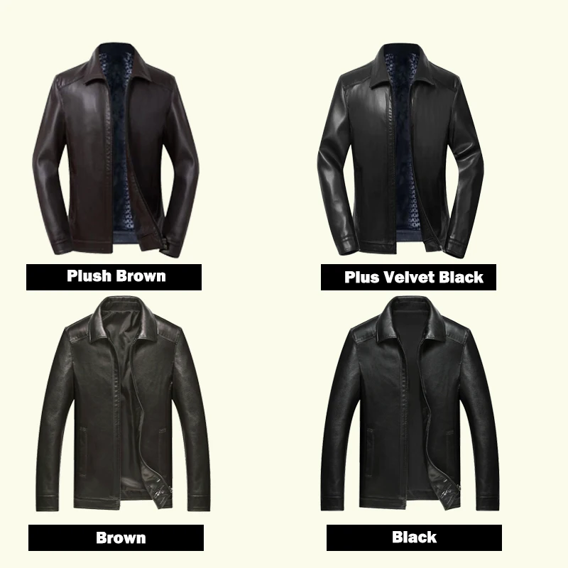 2019 autumn and winter new solid color leather men's business jacket lapels sheepskin jacket single jacket male
2019 autumn and winter new solid color leather men's business jacket lapels sheepskin jacket single jacket male