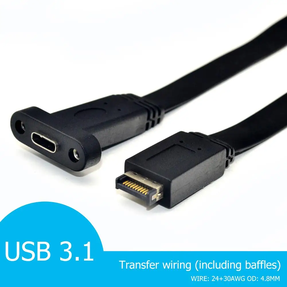 USB 3.1 Front Panel Header Type E M to Type C F Motherboard Expansion Cable Computer connection and connector
USB 3.1 Front Panel Header Type E M to Type C F Motherboard Expansion Cable Computer connection and connector