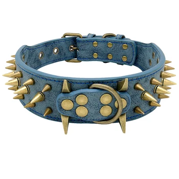 Pet Products for Large Dogs Cool Spikes Studded Dogs Collar Leather Pet Collar for German Shepherd Mastiff Rottweiler Bulldog
Pet Products for Large Dogs Cool Spikes Studded Dogs Collar Leather Pet Collar for German Shepherd Mastiff Rottweiler Bulldog