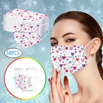 Mascarilla 50pc Heart Printed Adult Face Mask Fashion Disposable 3ply Mouth Mask Outdoor Face Mask Mouth Caps Disposable
Mascarilla 50pc Heart Printed Adult Face Mask Fashion Disposable 3ply Mouth Mask Outdoor Face Mask Mouth Caps Disposable