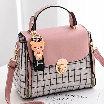 2020 Plaid Women Crossbody Bags PU Leather Shoulder Bag Cute Cartoon Top-handle Totes Bag Girls Fashion School Hand Bag
2020 Plaid Women Crossbody Bags PU Leather Shoulder Bag Cute Cartoon Top-handle Totes Bag Girls Fashion School Hand Bag