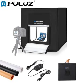 PULUZ 60*60cm Lightbox 24 Light Box Foldable Studio Box Softbox Lightbox 60W White Light Box Mini Photo Studio Tent Box Kits 
PULUZ 60*60cm Lightbox 24 Light Box Foldable Studio Box Softbox Lightbox 60W White Light Box Mini Photo Studio Tent Box Kits