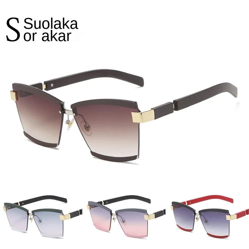 New Wholesale Semi-Polygon Frameless Eyebrows Ms. Europe Sun Glasses Spot Cross-Border Sunglasses 8189
New Wholesale Semi-Polygon Frameless Eyebrows Ms. Europe Sun Glasses Spot Cross-Border Sunglasses 8189