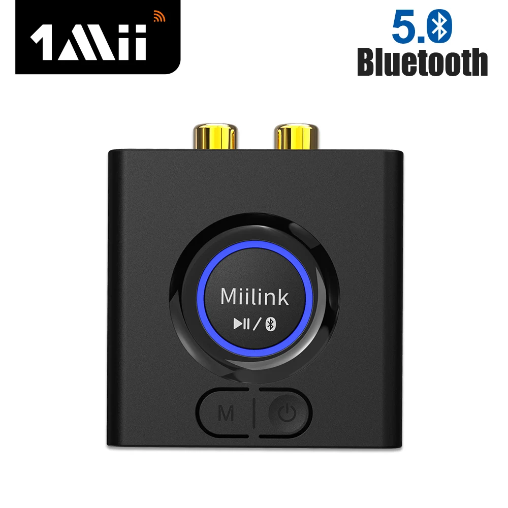 1Mii ML200 Bluetooth-совместимый приемник 5 0 с поддержкой басов 2RCA/3 мм AUX адаптер BT для