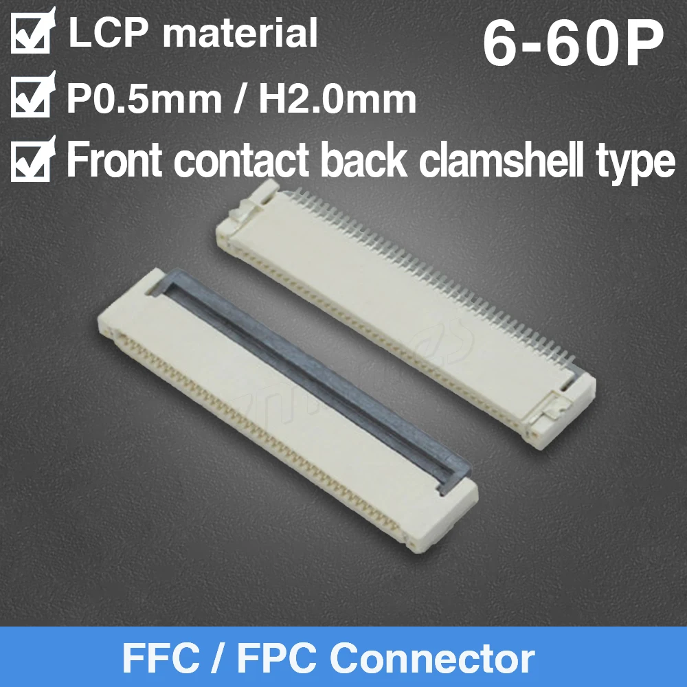 FFC FPC LCD Flat Flexible Cable AWM 20624 80C 60V VW-1 FPC-0.5MM LCD Connector Flat Cable 6P 8P 12P 26P 30P 36P 40P 50P 54P 60P
FFC FPC LCD Flat Flexible Cable AWM 20624 80C 60V VW-1 FPC-0.5MM LCD Connector Flat Cable 6P 8P 12P 26P 30P 36P 40P 50P 54P 60P