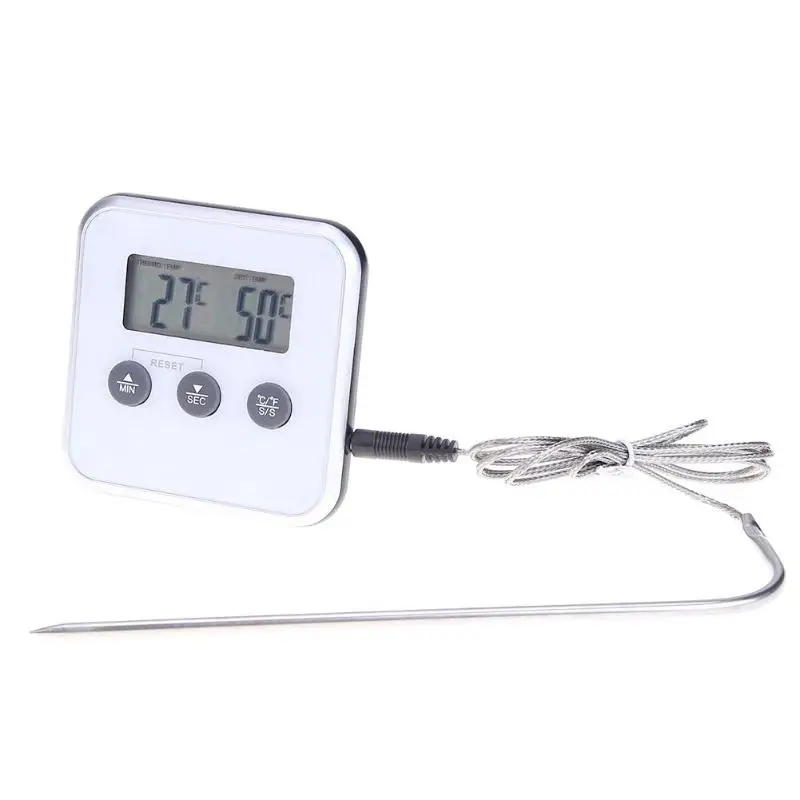 Instant Read Digital Thermometer Professional Timer Meat Thermometer With Remote Probe Oven Temperature Gauge Alert
Instant Read Digital Thermometer Professional Timer Meat Thermometer With Remote Probe Oven Temperature Gauge Alert