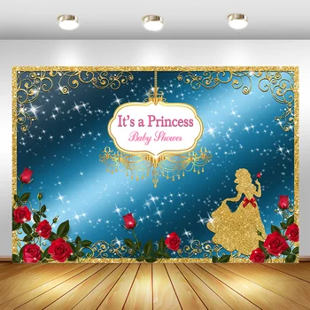 Little Princess Baby Shower Backdrop Rose Flower Birthday Photography Background Gold Glitter Fairy Flash Blue Banner Backdrops
Little Princess Baby Shower Backdrop Rose Flower Birthday Photography Background Gold Glitter Fairy Flash Blue Banner Backdrops