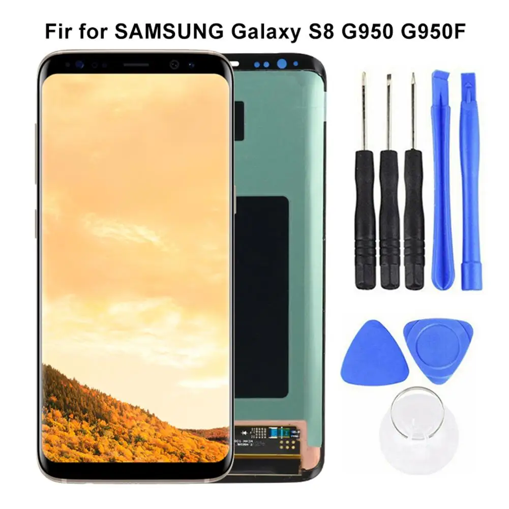 Display S8 Brand-New High Quality Original LCD For Samsung Galaxy S8 G950 G950F AMOLED Touch Screen Digitizer Parts With Tools
Display S8 Brand-New High Quality Original LCD For Samsung Galaxy S8 G950 G950F AMOLED Touch Screen Digitizer Parts With Tools