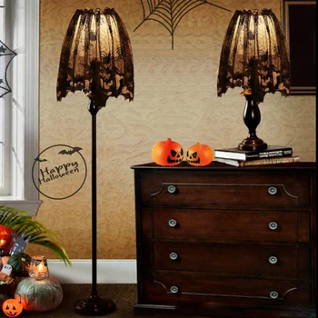 Halloween Lace Bat Spiderweb Table lamp shade floor lamp shade Topper Curtains Swag Haunted House Decor
Halloween Lace Bat Spiderweb Table lamp shade floor lamp shade Topper Curtains Swag Haunted House Decor