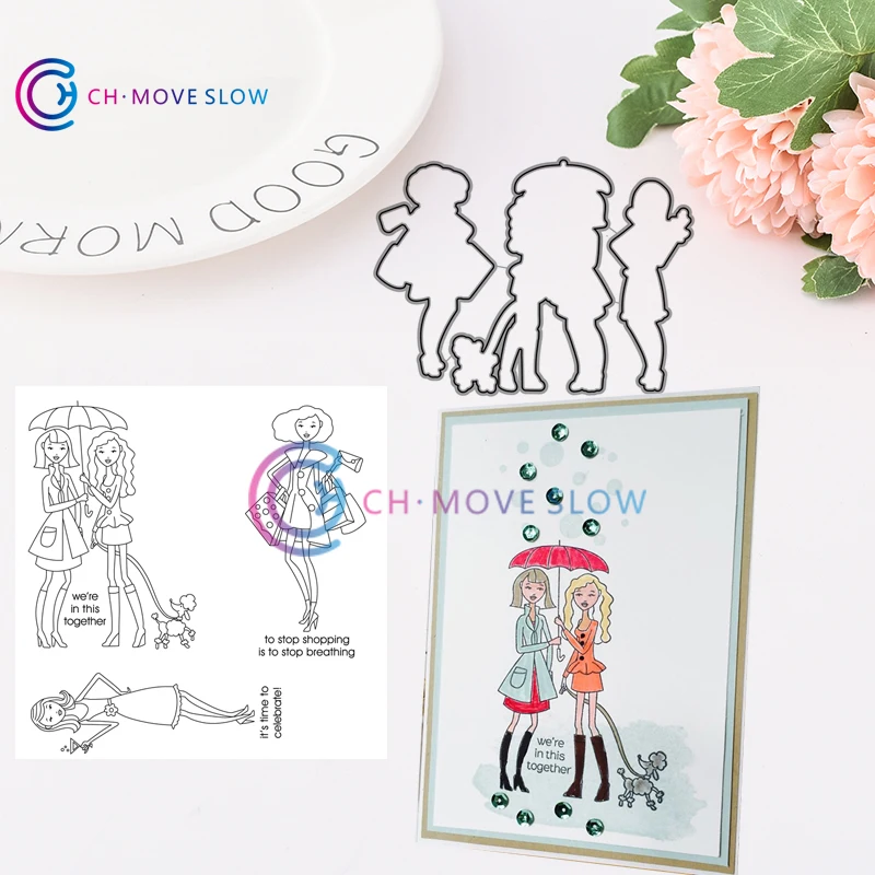 New Arrival Two Women Stamps and Cutting Dies Metal Cutting Dies and stamps DIY Scrapbooking Card Stencil Paper Craft Handmade
New Arrival Two Women Stamps and Cutting Dies Metal Cutting Dies and stamps DIY Scrapbooking Card Stencil Paper Craft Handmade