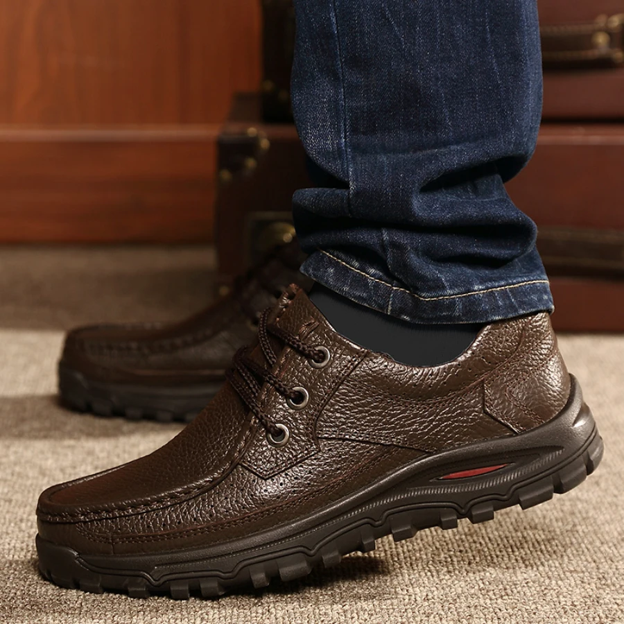 Good Quality Men Lace-up Dress Shoes Big Size 38-48 Genuine Leather Man Business Oxfords Black Brown 2 Color
Good Quality Men Lace-up Dress Shoes Big Size 38-48 Genuine Leather Man Business Oxfords Black Brown 2 Color