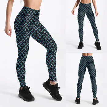 Fashion Leggins Women Workout Running Pants High Waist Stretch Fish Scale Printing Legging Jeggings Leggins mujer W10 
Fashion Leggins Women Workout Running Pants High Waist Stretch Fish Scale Printing Legging Jeggings Leggins mujer W10