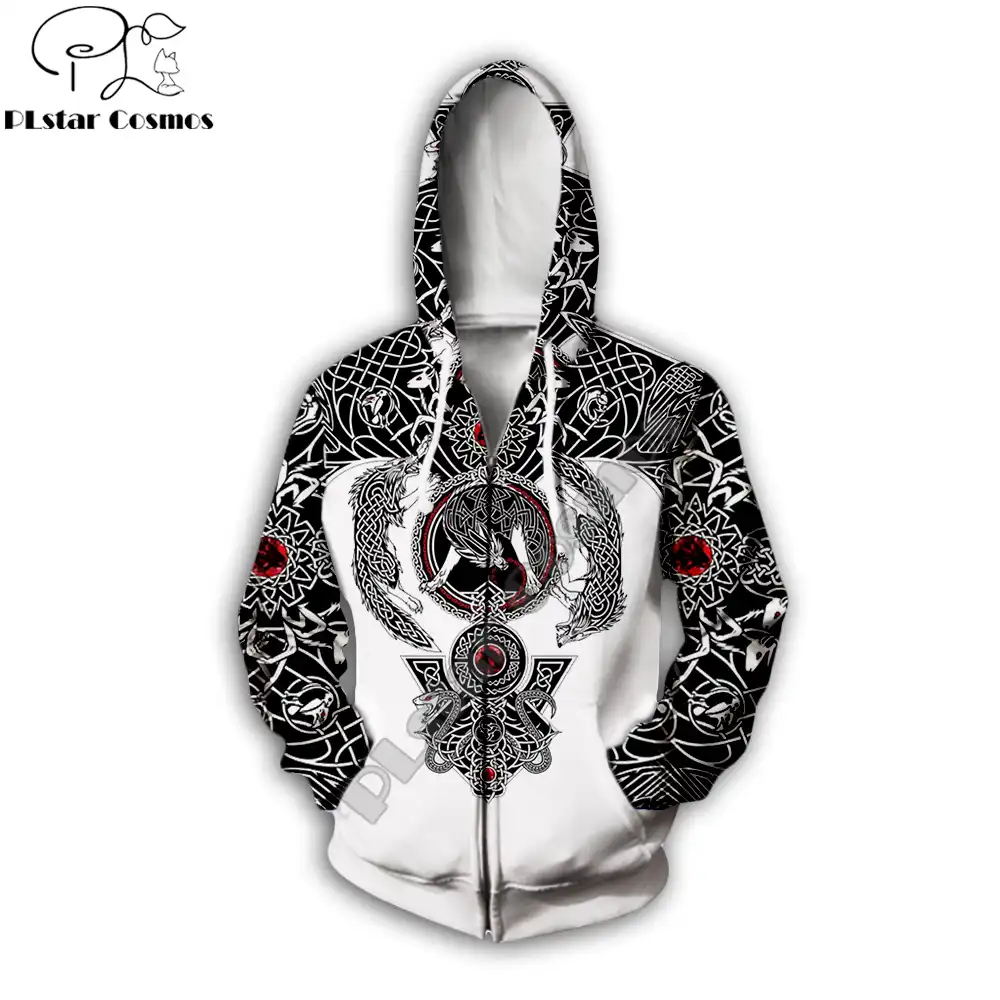 Viking Tattoo 3D Printed Unisex Hoodie 