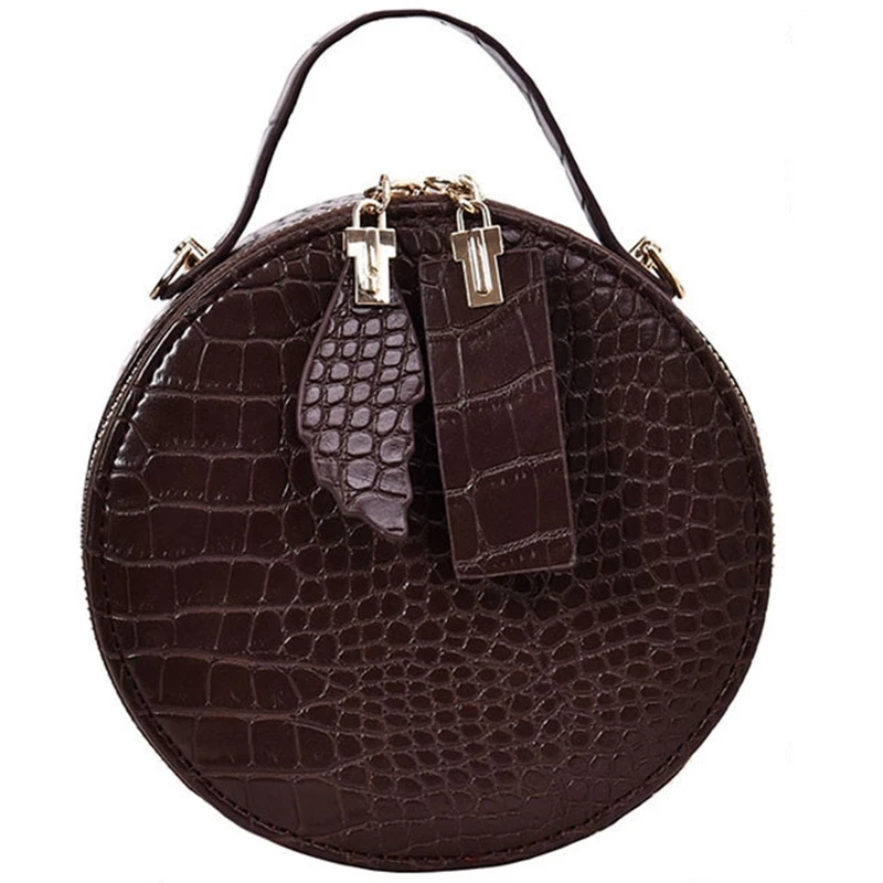 ABZC-Brand Crocodile Pattern Women Round Handbag Designer Vintage Small Shoulder Messenger Bag Ladies Fashion Evening Clutch
ABZC-Brand Crocodile Pattern Women Round Handbag Designer Vintage Small Shoulder Messenger Bag Ladies Fashion Evening Clutch