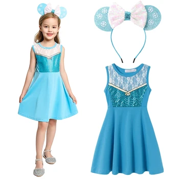 Elsa And Anna 2 Princess Costumes For Girl Kids Halloween Princess Costume Summer Casual Clothes Hot Sale Kids Birthday Gift 2-7 
Elsa And Anna 2 Princess Costumes For Girl Kids Halloween Princess Costume Summer Casual Clothes Hot Sale Kids Birthday Gift 2-7