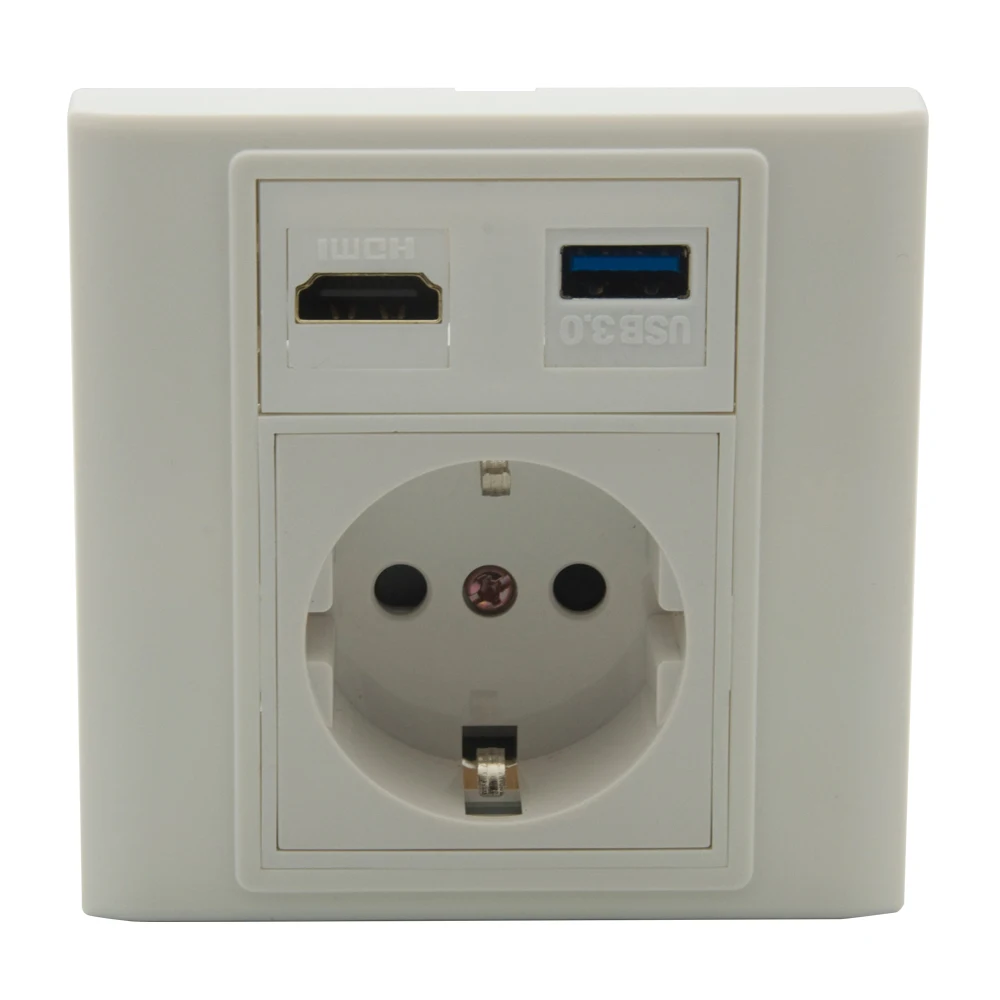 ЕС 86 Стиль 1 Порты и разъёмы HDMI V2.0 USB 3 0 Мощность розетка настенная тарелка