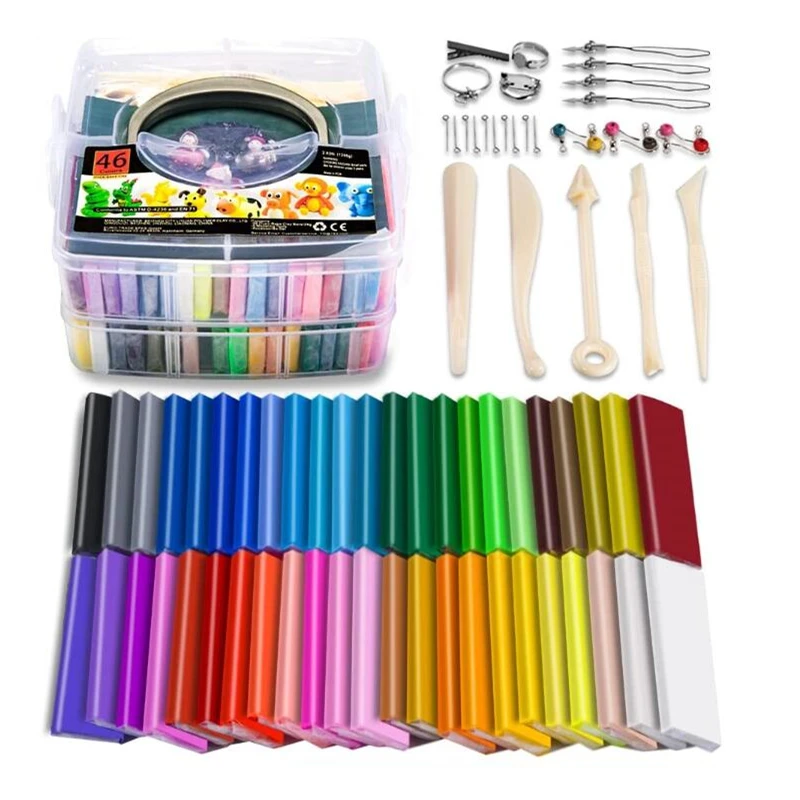 Light Soft Polymer Clay DIY Toys Children Educational Air Dry Polymer Plasticine Safe Colorful Light Clay Toy Gift To Kids
Light Soft Polymer Clay DIY Toys Children Educational Air Dry Polymer Plasticine Safe Colorful Light Clay Toy Gift To Kids