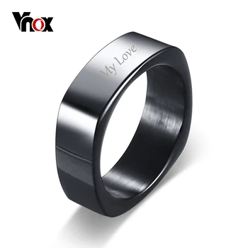 Vnox Free Engraving Name Stylish Square Shape Ring for Men Customized Info Personalized Male Jewelry Stainless Steel #9 10 11 12
Vnox Free Engraving Name Stylish Square Shape Ring for Men Customized Info Personalized Male Jewelry Stainless Steel #9 10 11 12