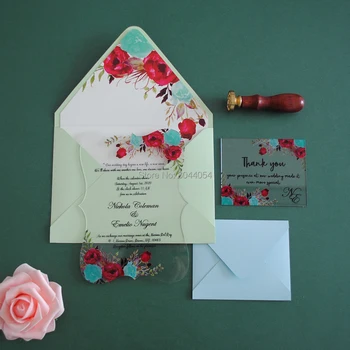 Luxury Wedding Invitation Card Glass 10PCS Custom Printing Lace Wedding Invitations Thank you Card with Envelop
Luxury Wedding Invitation Card Glass 10PCS Custom Printing Lace Wedding Invitations Thank you Card with Envelop