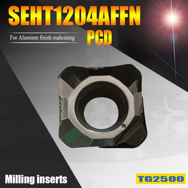 KM12-45 Degree Face Milling Cutter Carbide Inserts SEHT1204 Diamond Cutter SEHT 1204 PCD Milling Aluminum,copper Fine Finishing
KM12-45 Degree Face Milling Cutter Carbide Inserts SEHT1204 Diamond Cutter SEHT 1204 PCD Milling Aluminum,copper Fine Finishing