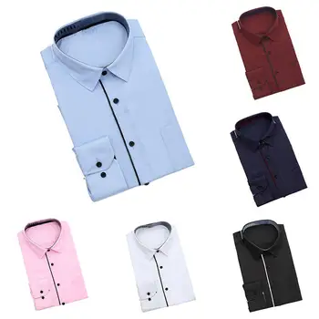Plus Size Fashion Slims Men Solid Color Long Sleeve Turn Down Collar Shirt Top Men's Solid White Slims Fit French Cuff Twill Dre
Plus Size Fashion Slims Men Solid Color Long Sleeve Turn Down Collar Shirt Top Men's Solid White Slims Fit French Cuff Twill Dre