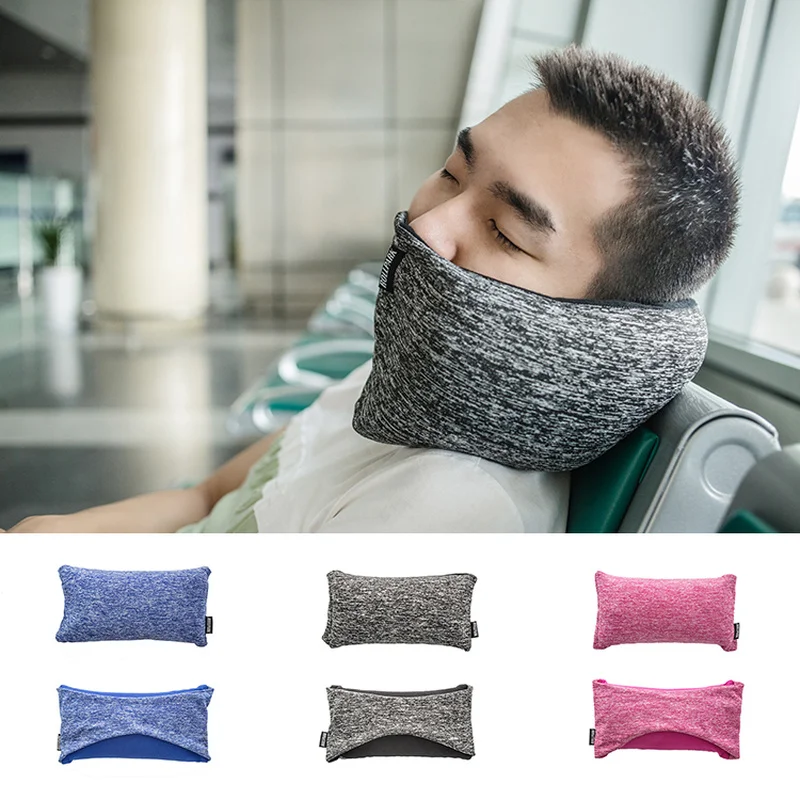 

New Napping Pillows At Any Time 2019 Multi-Function Business Travel Neck Pillow & Eye Mask & Storage Bag with Handle Portable