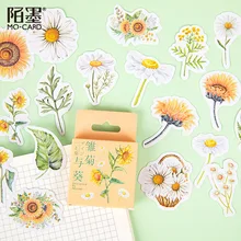 BULA 46pcs/pack Daisy Sunflower Label Kawaii Diary Handmade Adhesive Paper Flake Sticker Scrapbooking Stationery Decor Diy
BULA 46pcs/pack Daisy Sunflower Label Kawaii Diary Handmade Adhesive Paper Flake Sticker Scrapbooking Stationery Decor Diy