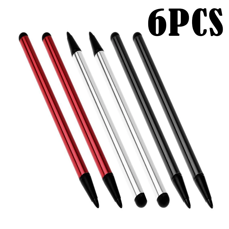 6pcs Capacitive Pen Capacitive Touch Panel Resistance Screen Dual-purpose Touch Pen Navigation Universal Mobile Handwriting Pen
6pcs Capacitive Pen Capacitive Touch Panel Resistance Screen Dual-purpose Touch Pen Navigation Universal Mobile Handwriting Pen