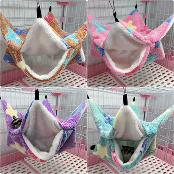 Small Animal Cages Hamster Ferret Rabbit Guinea Pig Cotton Soft Sleeping Nest Pets Two Floors Suspension Hammock For Squirrel
Small Animal Cages Hamster Ferret Rabbit Guinea Pig Cotton Soft Sleeping Nest Pets Two Floors Suspension Hammock For Squirrel