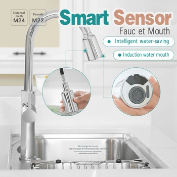 Smart Sensor Faucet Mouth Touchless Kitchen Gadgets And Accessories Tools Faucet Spray Head Replacement for Kitchen Sink HKS99
Smart Sensor Faucet Mouth Touchless Kitchen Gadgets And Accessories Tools Faucet Spray Head Replacement for Kitchen Sink HKS99