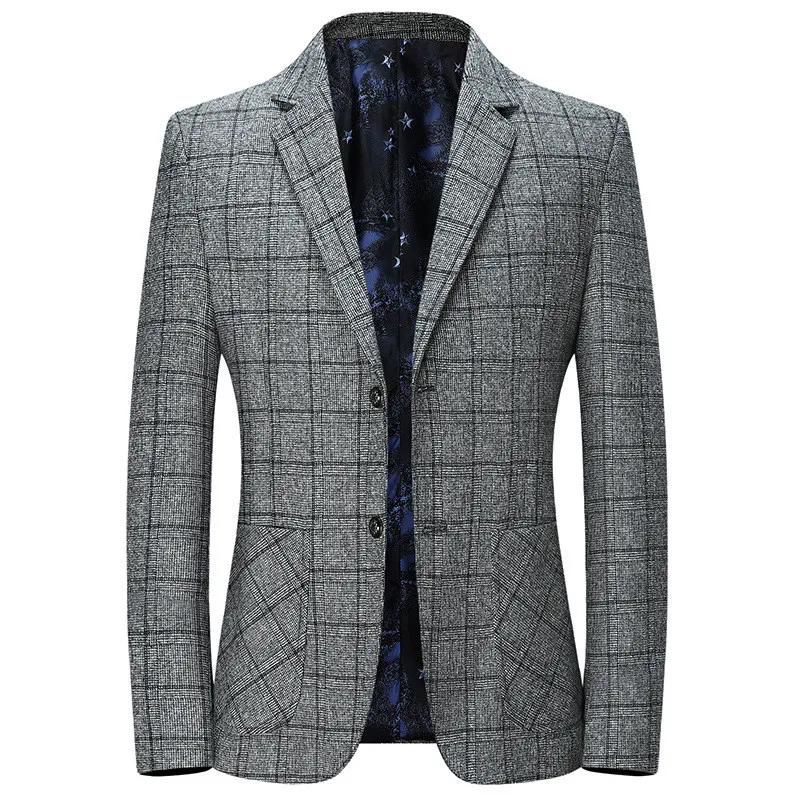 Fashion Blazers Mens Spring Autumn Pland Business Male Casual Suit Jackets High Quality Brand Men Formal Blazer Coat
Fashion Blazers Mens Spring Autumn Pland Business Male Casual Suit Jackets High Quality Brand Men Formal Blazer Coat
