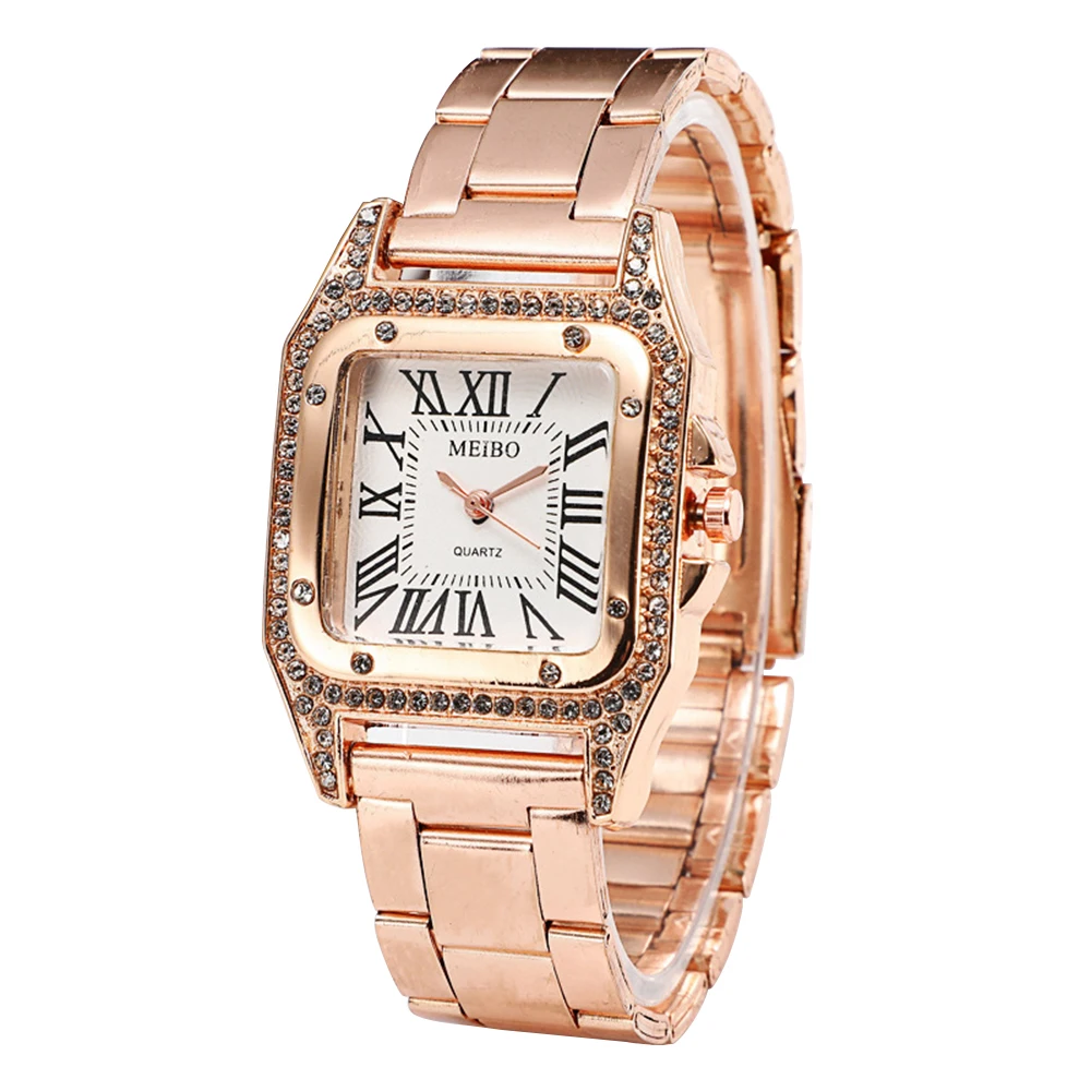 Unique Vintage Rectangular Dial Face Watch Alloy Wristwatch with Crystal Stainless Steel Strap Band for Women
Unique Vintage Rectangular Dial Face Watch Alloy Wristwatch with Crystal Stainless Steel Strap Band for Women