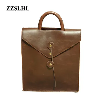 ZZSLHL New 2019 Men Vintage Backpack Envelope Designer Backpack High Quality PU Leather Backpack Black and Brown Bag A762
ZZSLHL New 2019 Men Vintage Backpack Envelope Designer Backpack High Quality PU Leather Backpack Black and Brown Bag A762