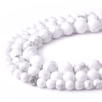 Natural White Howlite Turquoises Gem Stone Beads White round loose Beads For Jewelry Making bracelet necklace diy 4 6 8 10 12mm
Natural White Howlite Turquoises Gem Stone Beads White round loose Beads For Jewelry Making bracelet necklace diy 4 6 8 10 12mm