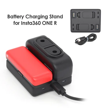 Dual Slots Rechargeable Battery Charger Dock for Insta360 ONE R Action Camera Practical Camera Accessaries Supplies
Dual Slots Rechargeable Battery Charger Dock for Insta360 ONE R Action Camera Practical Camera Accessaries Supplies