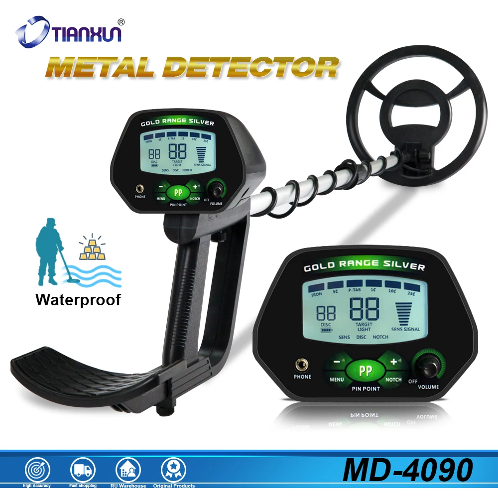 High Accuracy Professional MD-4090 Underground Metal Detector LCD Metal Detector With Memory Function Backlight Adjustable
High Accuracy Professional MD-4090 Underground Metal Detector LCD Metal Detector With Memory Function Backlight Adjustable