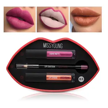 Makeup kit big mouth Lip Gloss 3 in 1 Lip Pencil Lipstick Matte shimmer waterproof lasting Lip Gloss set
Makeup kit big mouth Lip Gloss 3 in 1 Lip Pencil Lipstick Matte shimmer waterproof lasting Lip Gloss set