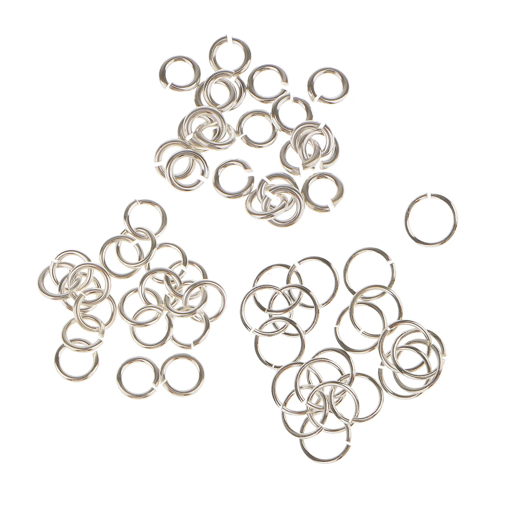 60pcs Open Jump Rings Round Ring Connectors for Chainmail Jewelry Bracelet Necklace Making 60pcs Open Jump Rings Round Ring Connectors for Chainmail Jewelry Bracelet Necklace Making