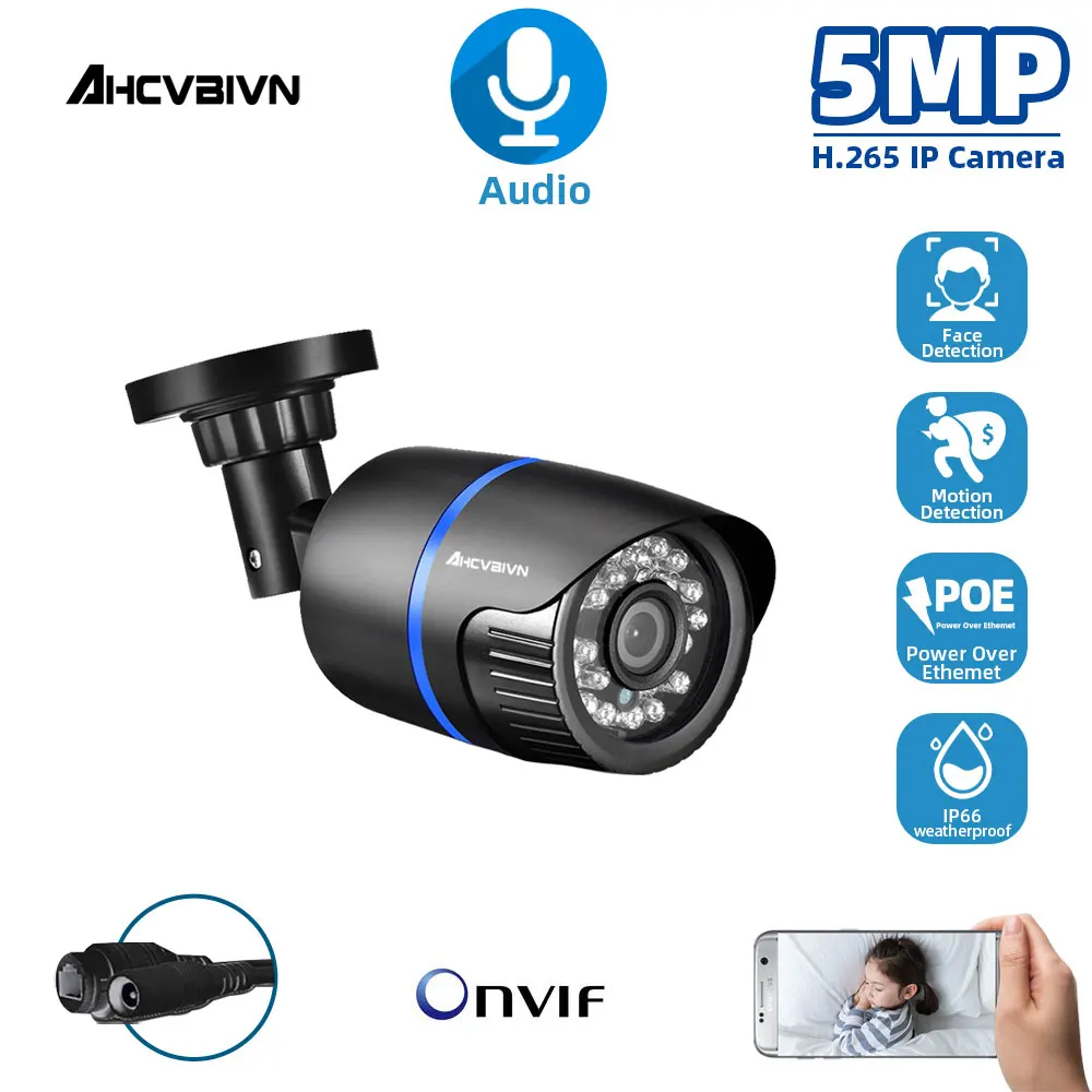 Face Record 5MP SONY IMX335 Hi3516EV300 5MP Audio POE IP Camera Outdoor CCTV Surveillance Bullet Camera IR Led P2P ONVIF 48V POE
Face Record 5MP SONY IMX335 Hi3516EV300 5MP Audio POE IP Camera Outdoor CCTV Surveillance Bullet Camera IR Led P2P ONVIF 48V POE