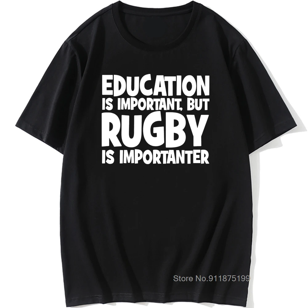 Education Is Important Rugby Birthday Funny Unisex Graphic Vintage Fun Cotton Short Sleeve T Shirts O-Neck Harajuku T-shirt
Education Is Important Rugby Birthday Funny Unisex Graphic Vintage Fun Cotton Short Sleeve T Shirts O-Neck Harajuku T-shirt