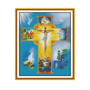 Jesus 10 Patterns Counted Cross Stitch Kits for Embroidery Thread Kit DIY Handmade Kits 14CT 11CT Cross Stitch Needlework Crafts
Jesus 10 Patterns Counted Cross Stitch Kits for Embroidery Thread Kit DIY Handmade Kits 14CT 11CT Cross Stitch Needlework Crafts