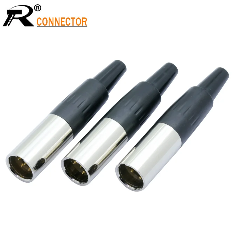 1pc High Quality Mini XLR 3 4 5 Pin Male Plug Small XLR Audio Microphone Connector for MIC Soldering Straight
1pc High Quality Mini XLR 3 4 5 Pin Male Plug Small XLR Audio Microphone Connector for MIC Soldering Straight