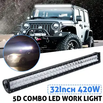 420W 32 Inch Led Light Bar 5D Combo Spot Flood Beam LED Work Light for Driving Offroad Boat Car Tractor Truck 4x4 SUV ATV 12/24V
420W 32 Inch Led Light Bar 5D Combo Spot Flood Beam LED Work Light for Driving Offroad Boat Car Tractor Truck 4x4 SUV ATV 12/24V