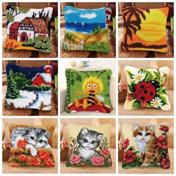 Prajna Latch Hook Rug Kits Cushion Latch Hook Pillow Mat Craft Outdoor Cross Stitch Needlework Crocheting Embroidery Sofa Pillow 
Prajna Latch Hook Rug Kits Cushion Latch Hook Pillow Mat Craft Outdoor Cross Stitch Needlework Crocheting Embroidery Sofa Pillow